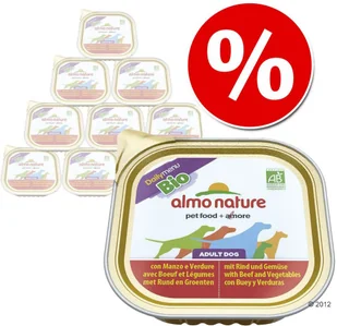 Almo Nature Daily Menu BIO Dog Wołowina z warzywami szalka 9x300g - Mokra karma dla psów - miniaturka - grafika 2