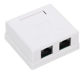 Akcesoria do alarmów - ABCVISION GNIAZDO ZAKOŃCZENIOWE RJ45-2G2 PODWÓJNE - miniaturka - grafika 1