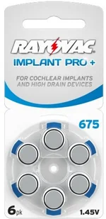 Rayovac 6 x baterie do aparatów słuchowych 675 IMPLANT PRO+ MF - Baterie i akcesoria - miniaturka - grafika 2