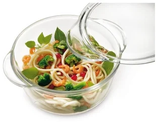 RIESS KELOMAT Miska szkła o wysokiej "Fashion", z pokrywką, wielkość: 25 x 19,5 cm 6666/6676 - Miski i półmiski - miniaturka - grafika 3