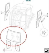 Części i akcesoria do maszyn rolniczych - CNH SZYBA PRZEDNIA 5089552 - miniaturka - grafika 1