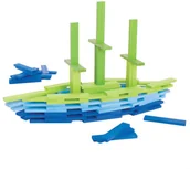 Klocki - Bigjigs Toys Drewniane listewki Morska Przygoda x 100 - miniaturka - grafika 1