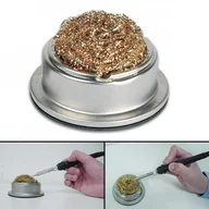 Akcesoria do lutowania - Velleman CZYŚCIK DO GROTÓW METALOWE WIÓRKI NA PODSTAWCE VTSTC - miniaturka - grafika 1