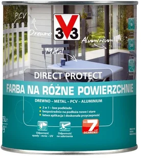 V33 Farba na różne powierzchnie Direct Protect słoneczna 0 75 l - Farby do metalu - miniaturka - grafika 2