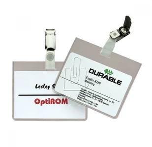 Durable Identyfikator z klipem poziomy 60 x 90mm 5 sztuk 8603 - Artykuły biurowe - miniaturka - grafika 3