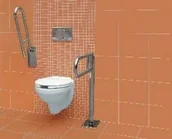 Akcesoria łazienkowe - Cersanit K97-036 Uchwyt mocowany do podłogi uchylny 600 mm - miniaturka - grafika 1