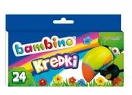 Przybory szkolne - St. Majewski Kredki woskowe 24 kolorów Bambino - miniaturka - grafika 1