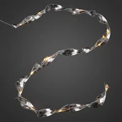 Oświetlenie świąteczne - Hellum Srebrny Łańcuch świetlny LED SPIRALA - miniaturka - grafika 1