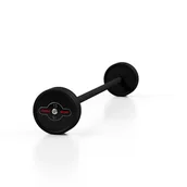 Sztangi - Marbo Sport Sztanga gumowana prosta 15 kg czarna MW-SG-15-K4 - miniaturka - grafika 1