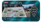 Przybory szkolne - Derwent Kredki ARTYSTYCZNE 72 KOLORY ARTISTS PUDEŁKO METALOWE 32097 - miniaturka - grafika 1