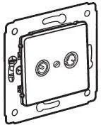 Legrand Gniazdo ścienne CARIVA TV-RD końcowe Podwójne 773733 krem - Gniazdka elektryczne - miniaturka - grafika 4