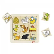 Puzzle - Goki Drewniane puzzle Gdzie mieszkają zwierzątka$168 56881 - miniaturka - grafika 1