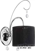 Lampy ścienne - Alfa Kinkiet ścienny oprawa ścienna lampa ścienna Liliana 1x40W E14 czarny chrom 20930 - miniaturka - grafika 1