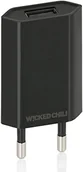 Ładowarki i akumulatory - Wicked Chili Pro Series Power Supply ultra-slim USB Adaptor for Apple iPhone 6/5S/5/4S/6/5 °C/4, iPod Charger 1000 ma Plug in, 100  240 V, Black or White), czarny 4250348428813 - miniaturka - grafika 1