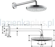 Deszczownice - Hansgrohe Głowica prysznicowa DN15 chrom Raindance Select S 240 2jet EcoSmart 26 - miniaturka - grafika 1