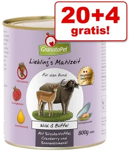 Granata Pet 10 + 2 Lieblings Mahlzeit 12 X 800 G Bażant & Drób Ze Szpinakiem Pomidorami I Olejem Lnianym - Mokra karma dla psów - miniaturka - grafika 2