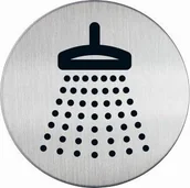 Systemy ekspozycyjne i znaki informacyjne - Durable Tabliczka PRYSZNIC PICTO śr. 83 mm - miniaturka - grafika 1