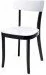 Krzesła - Classic Krzesło inspirowane Basel biało - czarne - miniaturka - grafika 1