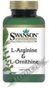 Produkty specjalne dla sportowców - SWANSON L-Arginina & L-Ornityna - 100 kaps. - miniaturka - grafika 1