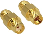 Kable - Delock Antena WiFi Przejściówka adapter [1x Złącze żeńskie SMA 1x Złącze żeńskie SMA] 0 m złoty - miniaturka - grafika 1