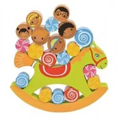 Klocki - Lelin Balansujący konik - gra logiczna i zręcznościowa L50062 - miniaturka - grafika 1
