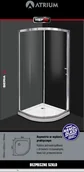 Kabiny prysznicowe - Atrium HEF92 90x90 HEF9290x90 - miniaturka - grafika 1