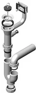 Syfony - Alveus Syfon pojedynczy manualny 1 1/2 (1011717) - miniaturka - grafika 1