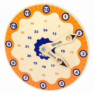 PILCH DREWNIANY ZEGAR EDUKACYJNY 110033 - Pomoce naukowe - miniaturka - grafika 2