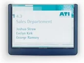 Systemy ekspozycyjne i znaki informacyjne - Durable Tabliczka przydrzwiowa Click Sign 149x105,5 mm granatowa - miniaturka - grafika 1