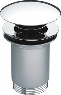 Onnline Zawór spustowy Klik-klak Design fi 66 do umywalek z przelewem, chrom - Zawory i kraniki - miniaturka - grafika 2