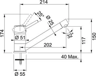 Franke FG 7477 orzechowy 115.0297.482 - Baterie kuchenne - miniaturka - grafika 2