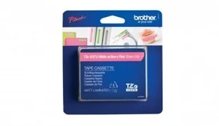 Brother TZEMQP35 TZE-MQP35 12mm biały na różow mat TZEMQP35 - Papier do drukarek - miniaturka - grafika 3
