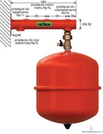 Akcesoria grzewcze - Reflex POLSKA Sp. z o.o Wspornik do mocowania naczyń z kilkoma przyłączami, przy - miniaturka - grafika 1