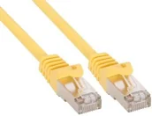 Kable miedziane - InLine 10 m Kabel zasilający 1000 Mbit RJ45 - żółty 72500P - miniaturka - grafika 1
