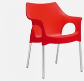 Krzesła - SCAB Design Krzesło Ola czerwone I 2122 - miniaturka - grafika 1
