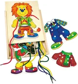 Zabawki interaktywne dla dzieci - Bino Pierwsza przeplatanka Lew Leo - miniaturka - grafika 1