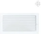 Kratki wentylacyjne - Kratki.pl Kratka kominkowa malowana biała 22x37 z żaluzją - miniaturka - grafika 1