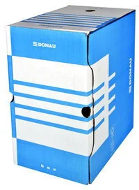 Donau Pudło archiwizacyjne , karton, A4/200mm, niebieskie 7663401FSC-10 - Pudła i kartony archiwizacyjne - miniaturka - grafika 2