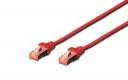 Kable miedziane - Digitus RJ45 FTP Cat6 0.25m Czerwony DK-1644-0025/R - miniaturka - grafika 1