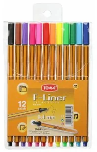 TOMA Cienkopis F-Liner 12 kolorów - Artykuły biurowe - miniaturka - grafika 3