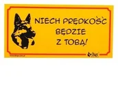 Pozostałe akcesoria dla psów - Dingo Tabliczka Ostrzegawcza "Niech Prędkość Będzie Z Tobą!" - miniaturka - grafika 1