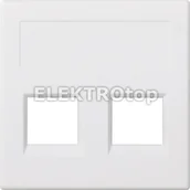 Klawisze i ramki - Kontakt Simon 50011189-030 Płytka S500, 2x RJ bez osłon; 3M Volition OCK; czysta - miniaturka - grafika 1