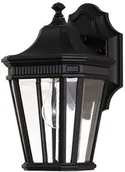Lampy ogrodowe - Elstead Lighting Kinkiet COTSWOLD LANE FE/COTSLN2/S BK IP44 - miniaturka - grafika 1