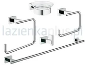 Akcesoria łazienkowe - Grohe Zestaw 5w1 Essentials Cube 40758001 - miniaturka - grafika 1