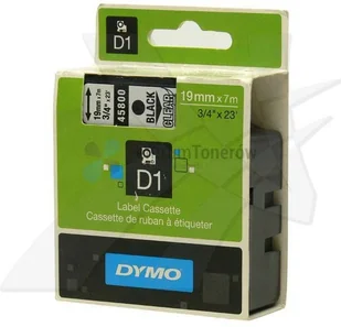 Dymo Etykieta D1 19mmx7m CZARNY/PRZEZ. S0720820 - Etykiety do drukarek - miniaturka - grafika 2