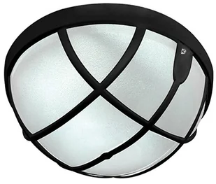 Ideus Zewnętrzna LAMPA sufitowa AQUA OPAQUE 02632 elewacyjna OPRAWA hermetyczna IP65 okrągła outdoor czarna - Lampy ogrodowe - miniaturka - grafika 2