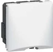 Inne akcesoria elektryczne - Legrand 077551 MOSAIC Wyjście kablowe - 2 Moduły BIAŁE 16A - miniaturka - grafika 1