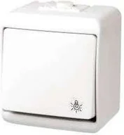 Wyłączniki światła i elektryczne - Karlik Łącznik zwierny światło podświetlany WHE-5L biały - miniaturka - grafika 1