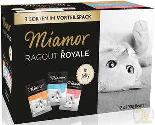 Miamor Ragout Royale Mix Galaretka - indyk, łosoś, cielęcina saszetki 12x100g - Mokra karma dla kotów - miniaturka - grafika 2