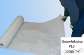 Agrowłókniny - Ecofibre Geowłóknina Poliester PES 120g/m2 3m x 100m / Ecofelt - miniaturka - grafika 1